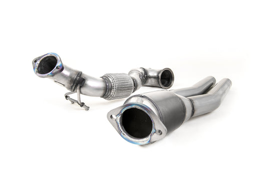 MillTek Audi RS3 SportBack 400PS Large-Bore Downpipe and Hi-Flow Sports Cat (8V MQB FaceLift Only) - ML Performance UK