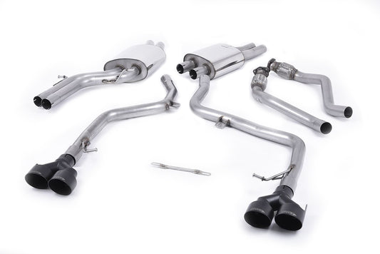 MillTek Audi B8 & B8.5 Resonated Cat-Back Exhaust (S4 & S5)