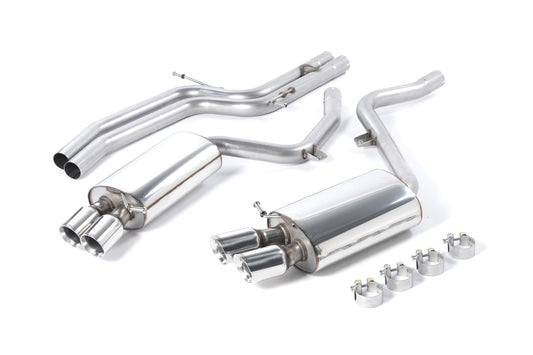 MillTek Audi B8 S5 Non-Resonated Cat-Back Exhaust (Manual Models)