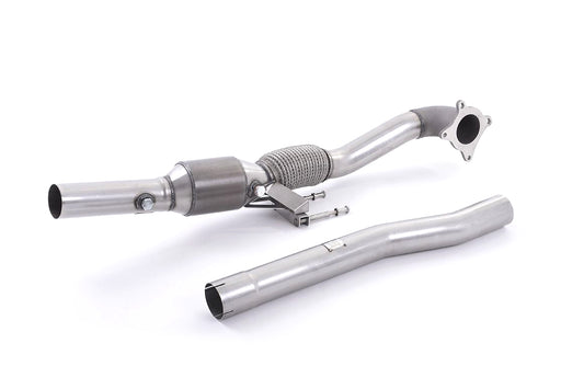 MillTek Audi VW Stainless Steel Cast Large Bore Downpipe with Hi-Flow Sports Catalyst (8J TTS & MK6 Golf R) - ML Performance UK