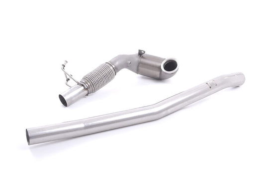 MillTek Audi 8S TTS Stainless Steel Cast Large Bore Downpipe with Hi-Flow Sports Catalyst - ML Performance UK