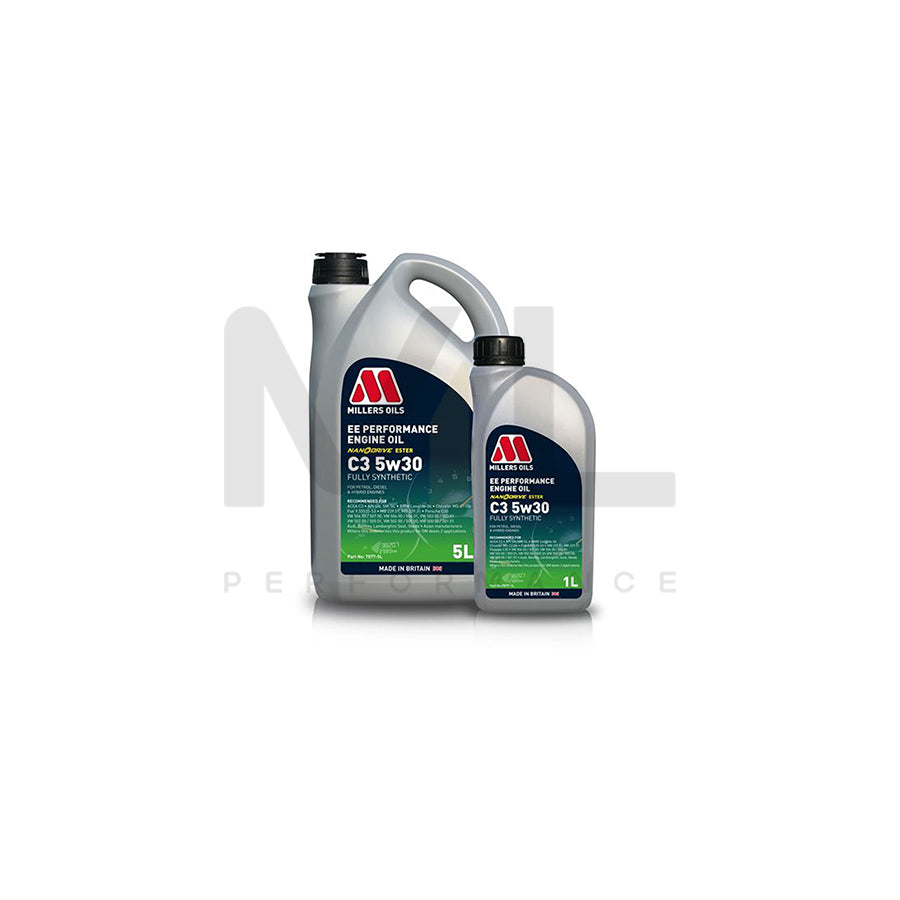 Millers Oils EE Performance C3 5W-30 Fully Synthetic Engine Oil