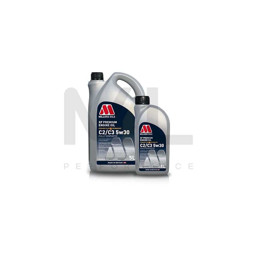 Millers Oils XF Premium C2/C3 5W-30 Fully Synthetic Engine Oil