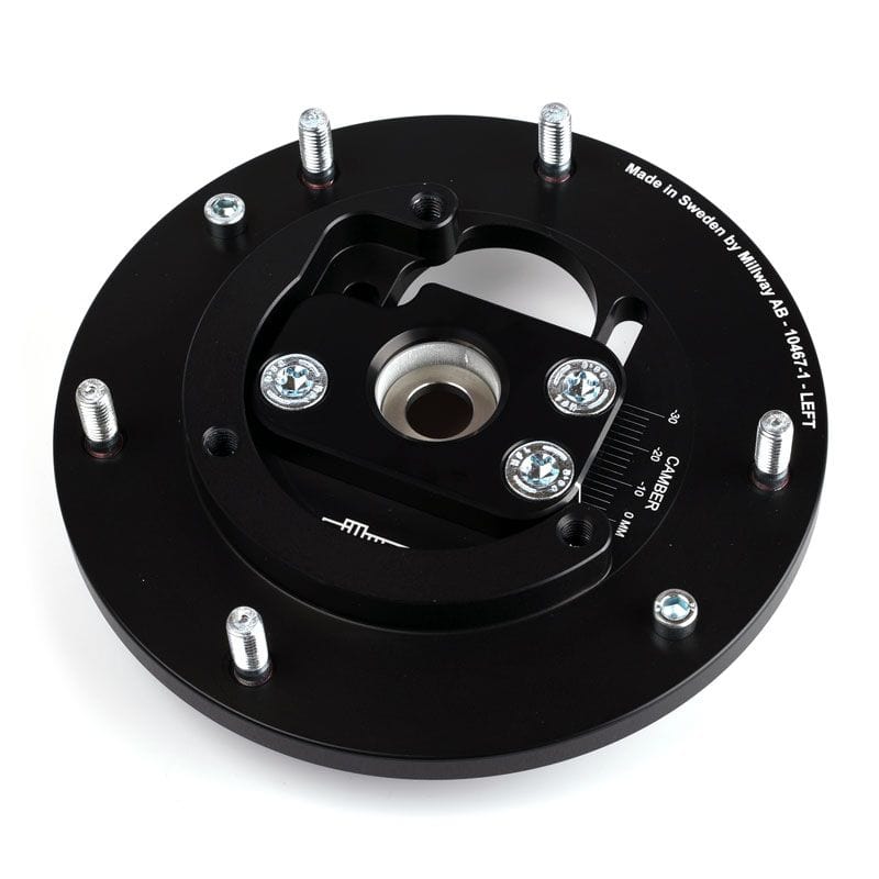 Millway Motorsport BMW F80 F82 Street Adjustable Front Camber Plates - 3 Bolt (Pre-2015 M3 & M4) - ML Performance UK