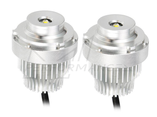 Owl BMW E60 E61 LCI White LED Halo Angel Eyes with Halogen Headlights - ML Performance UK