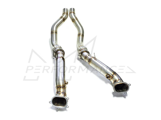 PERON Audi C7 De-cat Exhaust Downpipes (S6, S7, RS6 & RS7) - ML Performance UK