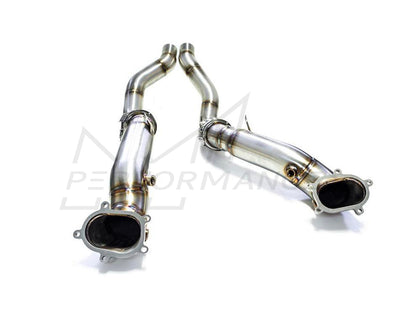 PERON Audi C7 De-cat Exhaust Downpipes (S6, S7, RS6 & RS7) - ML Performance UK
