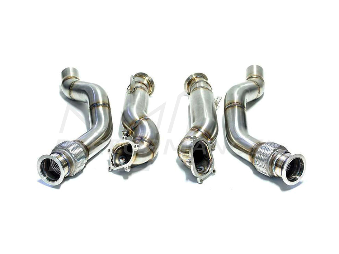 PERON Audi C7 De-cat Exhaust Downpipes (S6, S7, RS6 & RS7) - ML Performance UK
