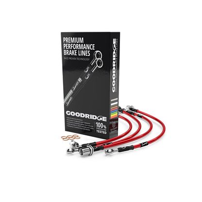 Goodridge SBW1211-4 BMW F95 F96 G07 4 Line Braided Brake Hose Lines Kit (Inc. xDrive 25d & xDrive 50i)