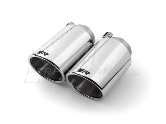 Remus BMW Volkswagen B58 F22 F23 Rolled Edge Chrome Tailpipes Pair (M240i, 645Ci, 650Ci & Golf MK7) - ML Performance UK