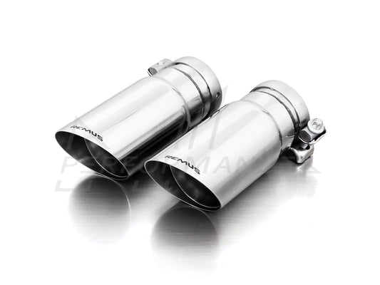 Remus Mercedes-Benz C117 CLA250 Straight Cut Chrome Tailpipe Set - ML Performance UK