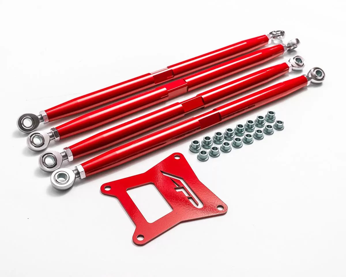 Agency Power AP-RZR-202-R Adjustable Rear Radius Arms Red Polaris RZR 1000 | XP Turbo 2017-2021 | ML Performance UK Car Parts
