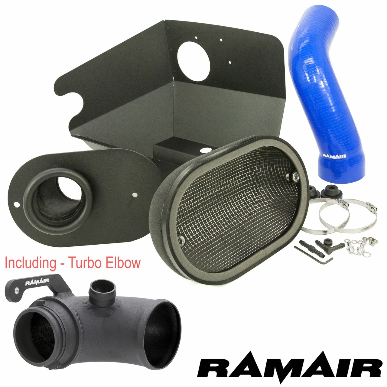 Ramair Audi Seat Skoda VW 1.8 2.0 TSI MQB Performance Intake Kit With Turbo Elbow (Inc. 8V A3, 5F Leon & MK7 Golf) - ML Performance UK