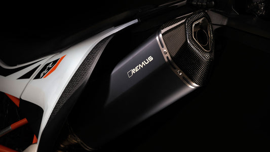 Remus KTM 690 SMC R Black Hawk Stainless Steel Black Slip On Exhaust