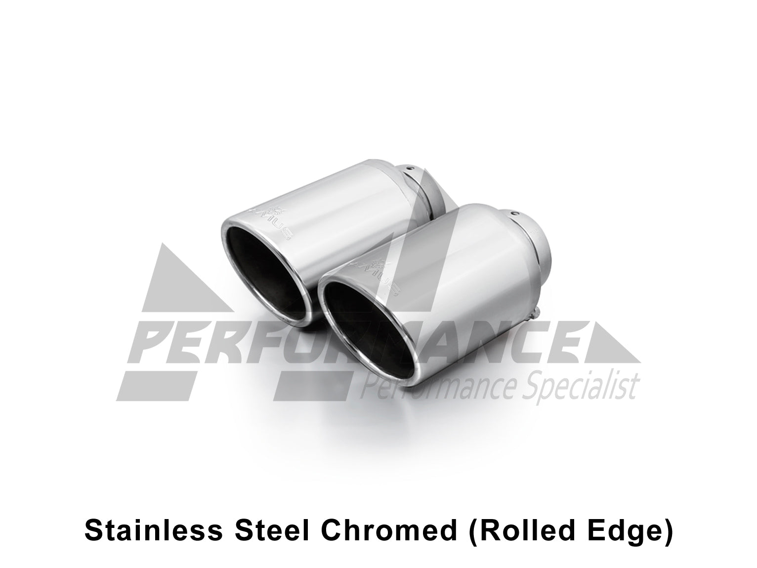 Remus BMWVW F80 F82 F87 Tailpipes (M2, M2 Competition, M3, M4 & MK7 Golf R) - Stainless Steel Chromed (Rolled Edge)-ML Performance
