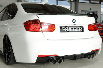 Rieger BMW 3 Series F30 F31 Rear Quad Diffuser (Inc. 320i, 335i & 340i) - ML Performance UK