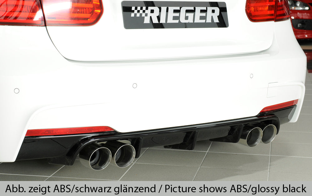 Rieger BMW 3 Series F30 F31 Rear Quad Diffuser (Inc. 320i, 335i & 340i) - ML Performance UK