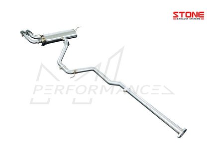 Stone Exhaust Ford 1.5T MK4 Focus Single Exit Twin Tailpipe Valvetronic Catback Exhaust System - ML Performance UK