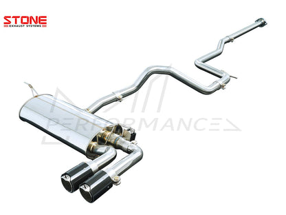 Stone Exhaust Ford 1.5T MK4 Focus Single Exit Twin Tailpipe Valvetronic Catback Exhaust System - ML Performance UK