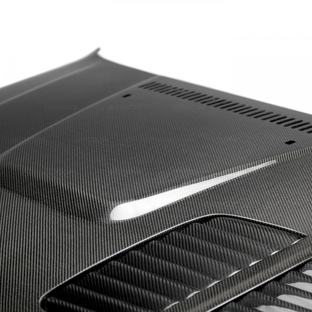 Seibon BMW E82 E87 E88 GTR-Style Gloss Carbon Fibre Bonnet (Inc. 116i, 120i, 135i & 1M) - ML Performance UK
