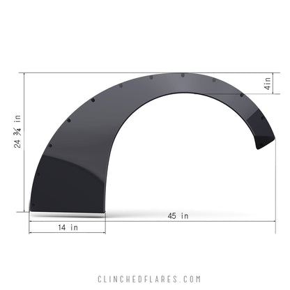 Clinched Slider 12cm (4.7″) Fender Flares