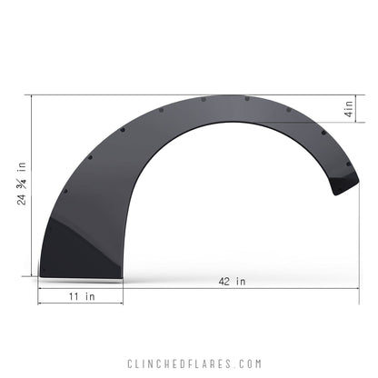 Clinched Slider 7cm (2.7″) Fender Flares