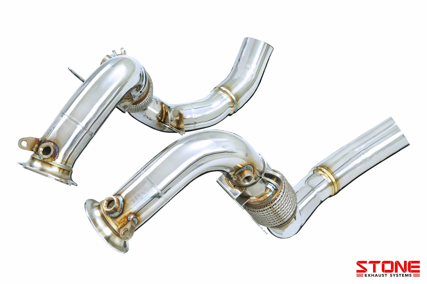 Stone Exhaust BMW S63M F90 F91 F92 F93 Catless Downpipe (M5 & M8) | ML Performance UK