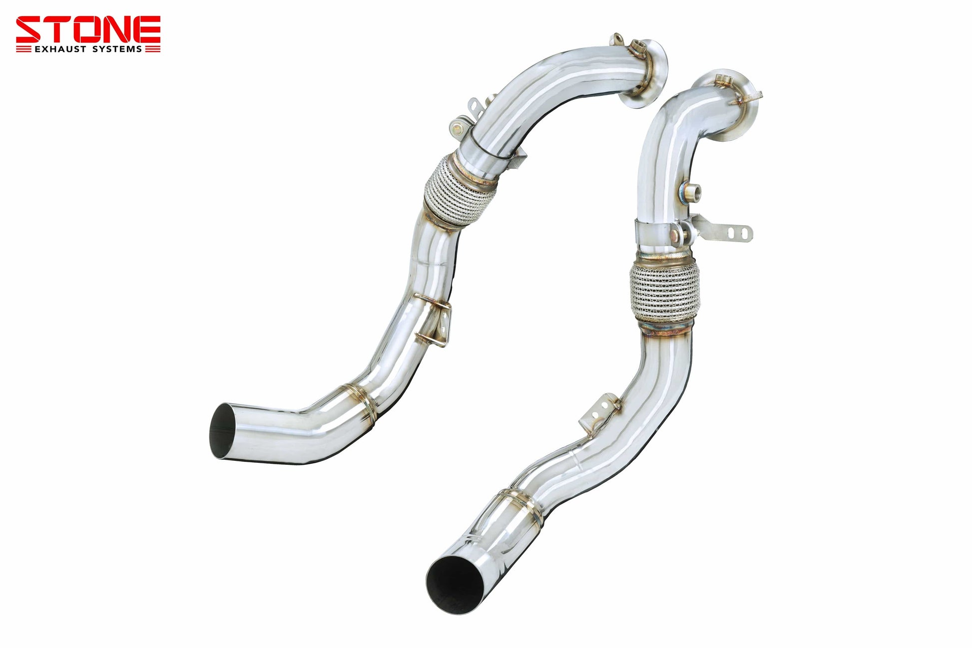 Stone Exhaust BMW S63M F90 F91 F92 F93 Catless Downpipe (M5 & M8) | ML Performance UK