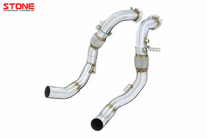Stone Exhaust BMW S63M F90 F91 F92 F93 Catless Downpipe (M5 & M8) | ML Performance UK