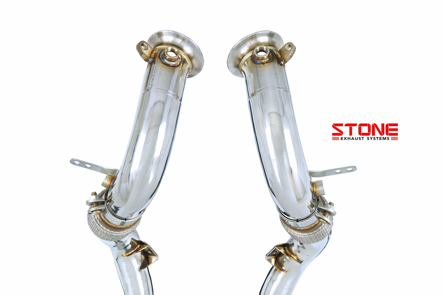 Stone Exhaust BMW S63M F90 F91 F92 F93 Catless Downpipe (M5 & M8) | ML Performance UK