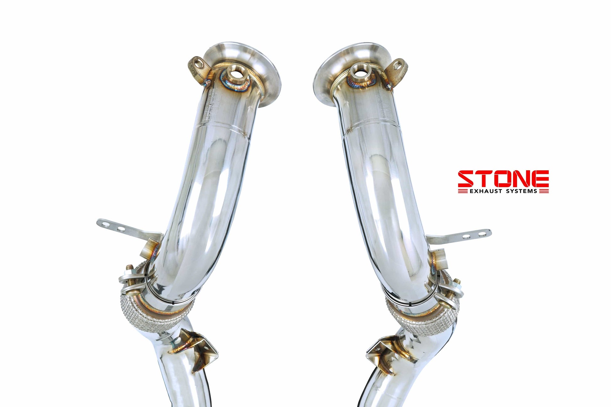 Stone Exhaust BMW S63M F90 F91 F92 F93 Catless Downpipe (M5 & M8) | ML Performance UK
