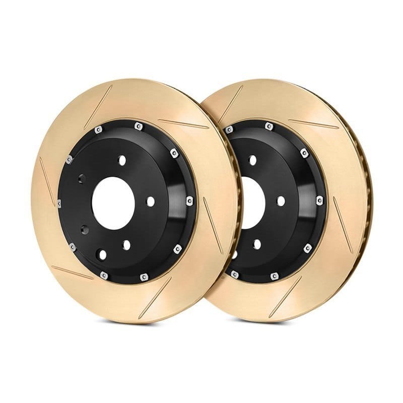 StopTech BMW F80 F82 2-Piece Front Brake Discs (Pair) (M3 & M4) - Slotted coated - ML PERFORMANCE UK
