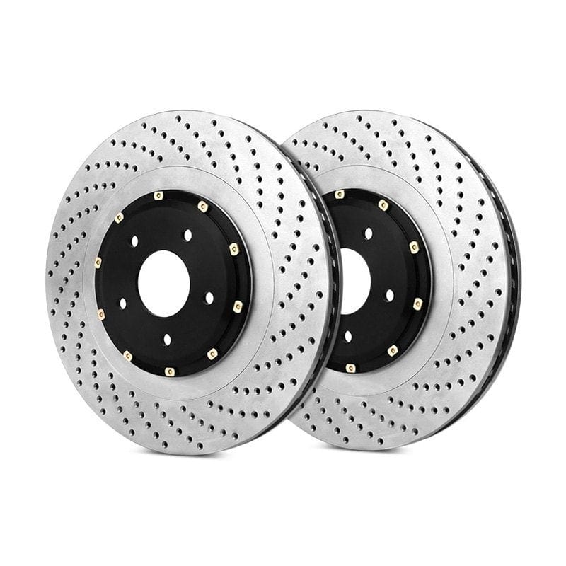 StopTech BMW F80 F82 2-Piece Front Brake Discs (Pair) (M3 & M4) - Slotted non-coated - ML PERFORMANCE UK