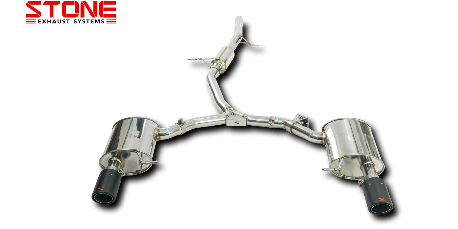 Stone Exhaust Audi EA888 B9 Valvetronic Catback Exhaust System (A4 45 TFSI & A5 45 TFSI) - ML Performance UK