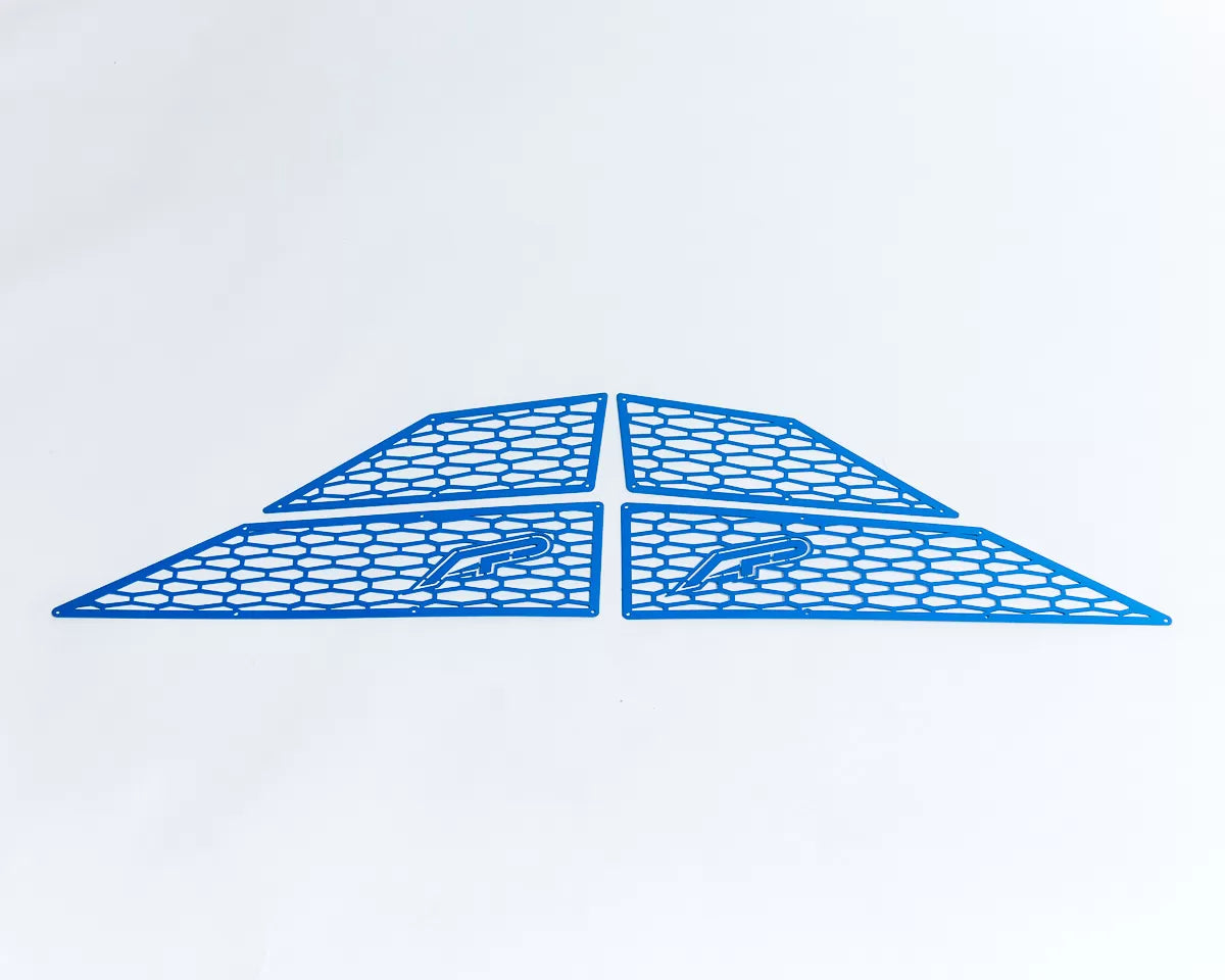 Agency Power AP-RZR-655-BLU Aluminum Side Vent Covers Blue Polaris RZR XP Turbo 2017-2022 | ML Performance UK Car Parts