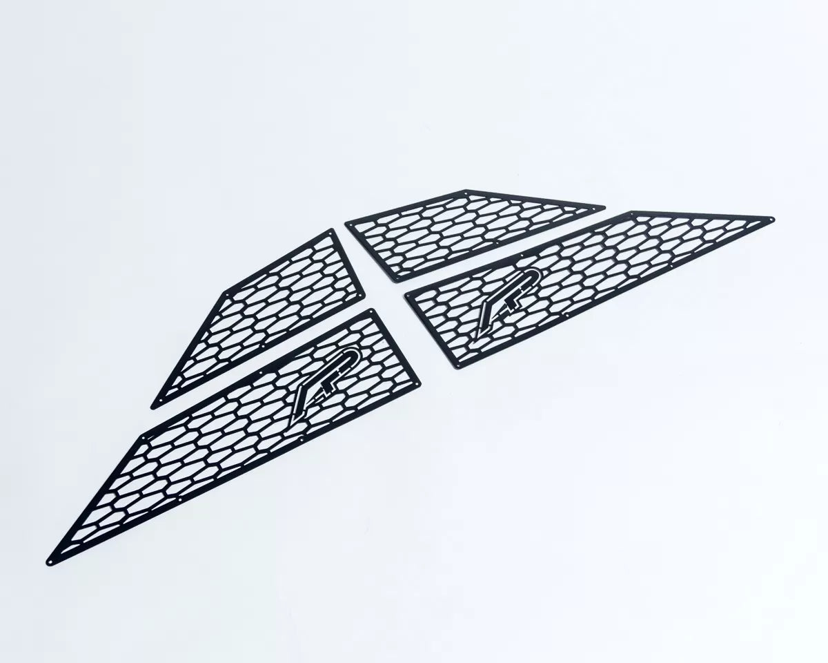 Agency Power AP-RZR-655-BLK Aluminum Side Vent Covers Black Polaris RZR XP Turbo 2017-2022 | ML Performance UK Car Parts