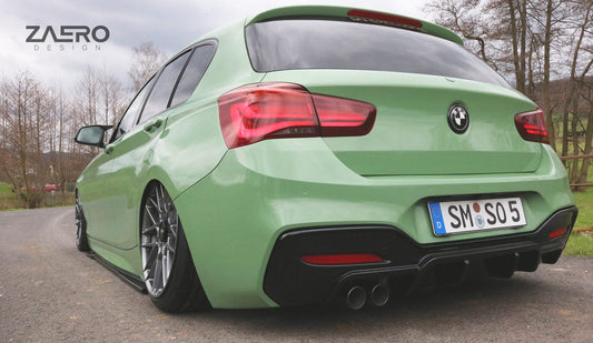 Zaero BMW F20 F21 LCI EVO-1 Rear Diffuser (Inc. 118i, 120i, 125i & M140i) - ML Performance UK