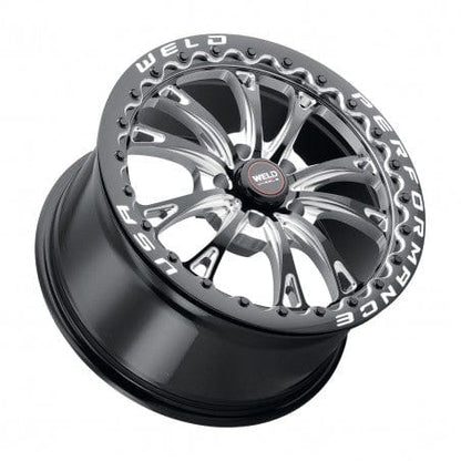 Weld S90870067P25 Belmont Beadlock S908 Wheel 17x10 5x114.3 ET25 BS6.5 Gloss Black MIL - DIA