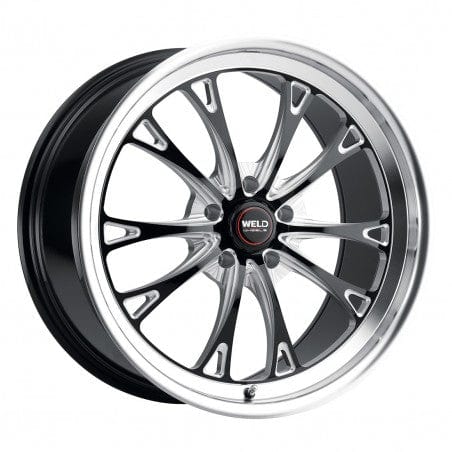 Weld S15700575P38 Belmont Drag S157 Wheel 20x10.5 5x127 ET38 BS7.25 Gloss Black MIL - DIA