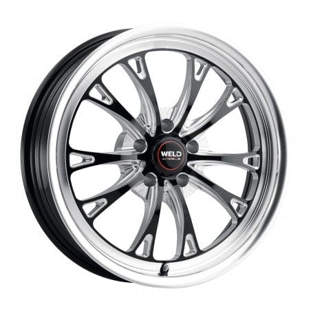 Weld S1577C063N10 Belmont Drag S157 Wheel 17x5 5x120.65 ET-10 BS2.6 Gloss Black MIL - DIA