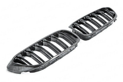 AUTOID BMW G30 F90 Carbon Fibre Kidney Grilles (Inc. 518d, 530e, M550ix & M5) - ML Performance UK
