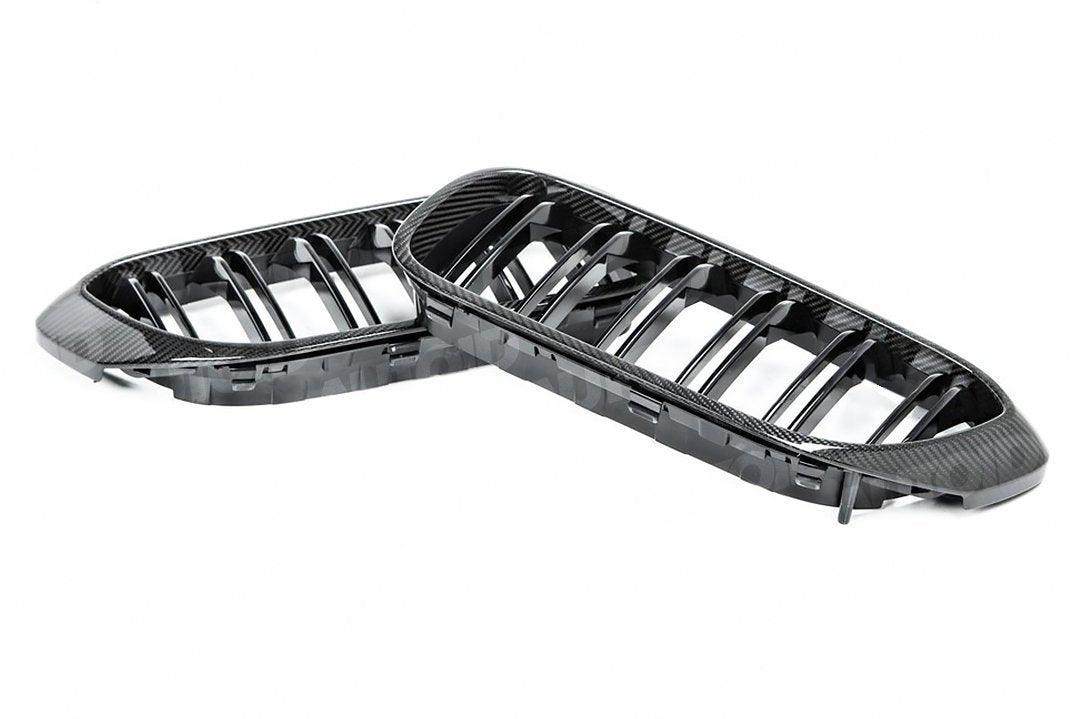 AUTOID BMW G30 F90 Carbon Fibre Kidney Grilles (Inc. 518d, 530e, M550ix & M5) - ML Performance UK