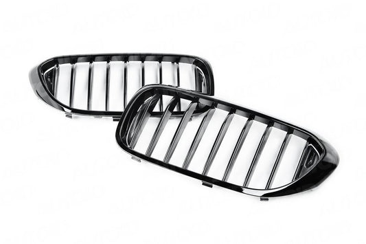 AUTOID G30 G31 Gloss Black Single Slat Kidney Grilles (Inc. 518d, 520i, 540ix & M550dx) - ML Performance UK