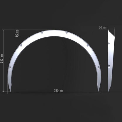 Clinched “Classic” 5cm (2”) Fender Flares