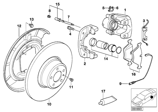 Genuine BMW 34211163333 E38 Caliper Housing Left (Inc. 740d, 750iL & 750iLP) | ML Performance UK UK Car Parts