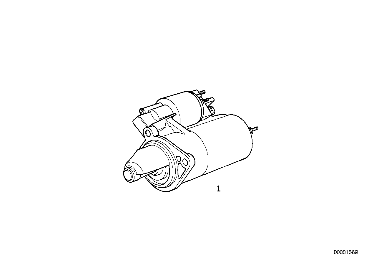 Genuine BMW 12411361874 E28 E12 E21 Exch. Starter Motor 1,1KW (Inc. 528e, 325e & 320) | ML Performance UK UK Car Parts