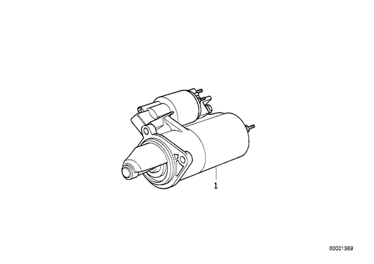 Genuine BMW 12411361874 E28 E12 E21 Exch. Starter Motor 1,1KW (Inc. 528e, 325e & 320) | ML Performance UK UK Car Parts