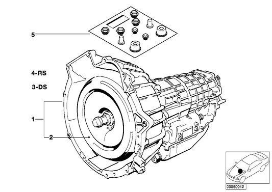 Genuine BMW 24001215827 E28 Exch. Automatic Transmission 4HP22-VD (Inc. 518i) | ML Performance UK UK Car Parts