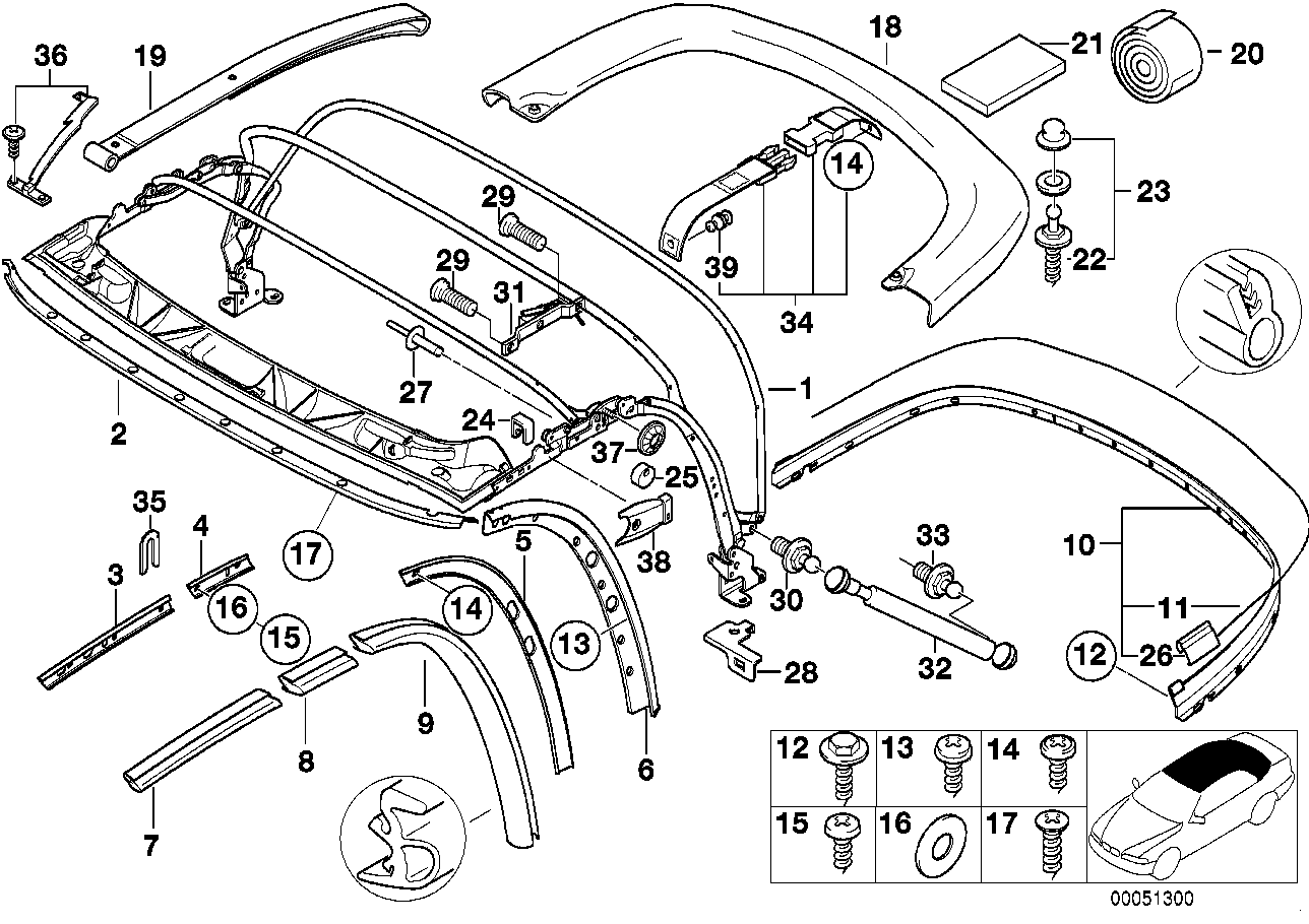 Genuine BMW 54318410045 E36 Catch (Inc.  & Z3 M) | ML Performance UK Car Parts