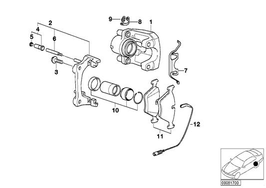 Genuine BMW 34216758128 E46 E85 Caliper Housing Right (Inc. 318Ci, 316Ci & Z4 2.0i) | ML Performance UK UK Car Parts